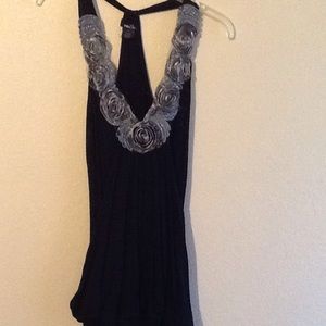 Black tank top